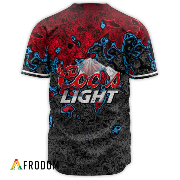 Abstract Holographic Colorful Coors Light Baseball Jersey