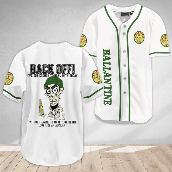 Achmed Back Off With Ballantine Baseball Jersey