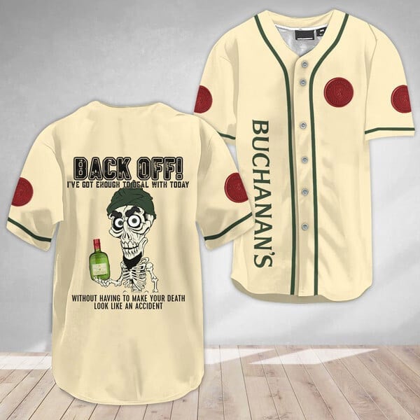 Achmed Back Off With Buchanan’s Whisky Baseball Jersey