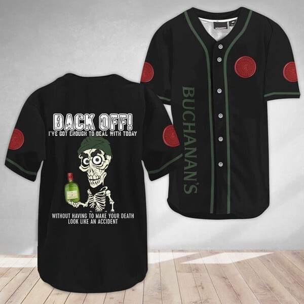 Achmed Back Off With Buchanan’s Whisky Baseball Jersey