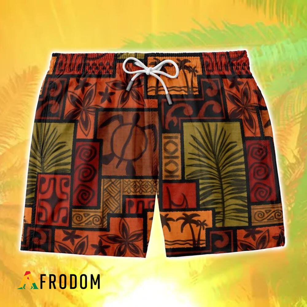 African Symbols Hawaiian Shirt And Shorts Set