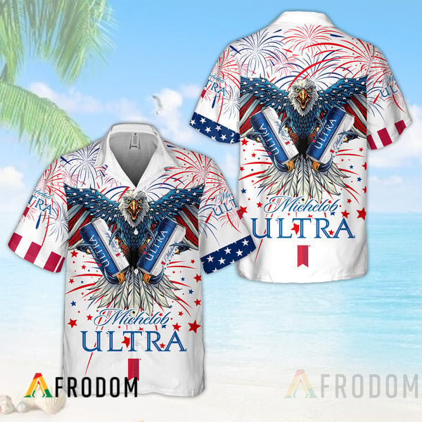 Aloha Fireworks Independence Day Eagle Michelob ULTRA Hawaii Shirt
