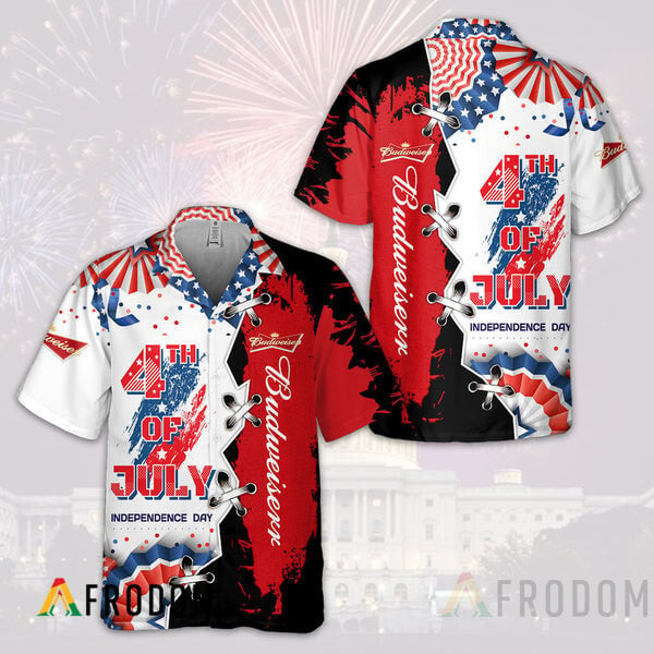 Aloha Fireworks Independence Day Eagle Miller Lite Hawaii Shirt