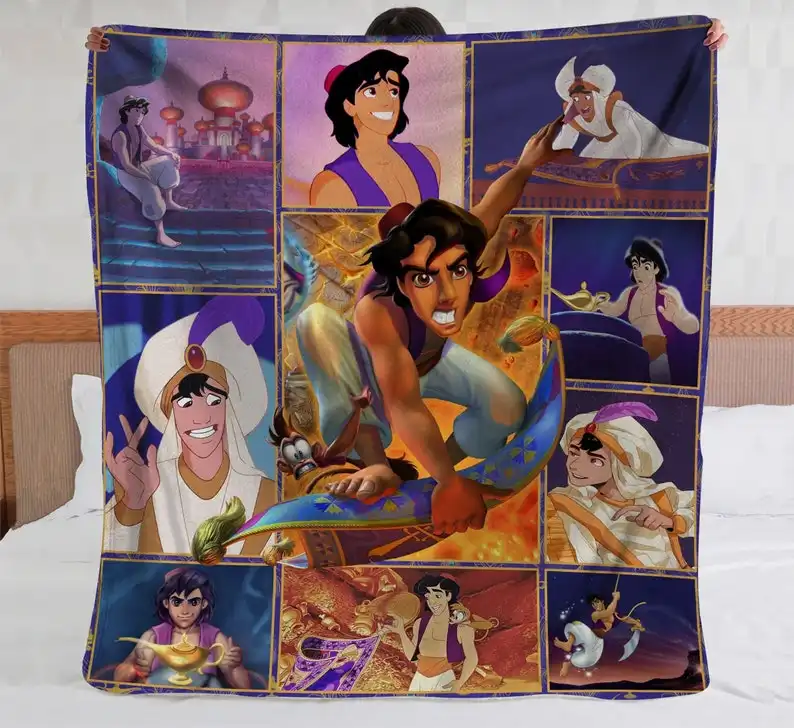 Pocahontas Bedding Decor Sofa Fleece Blanket