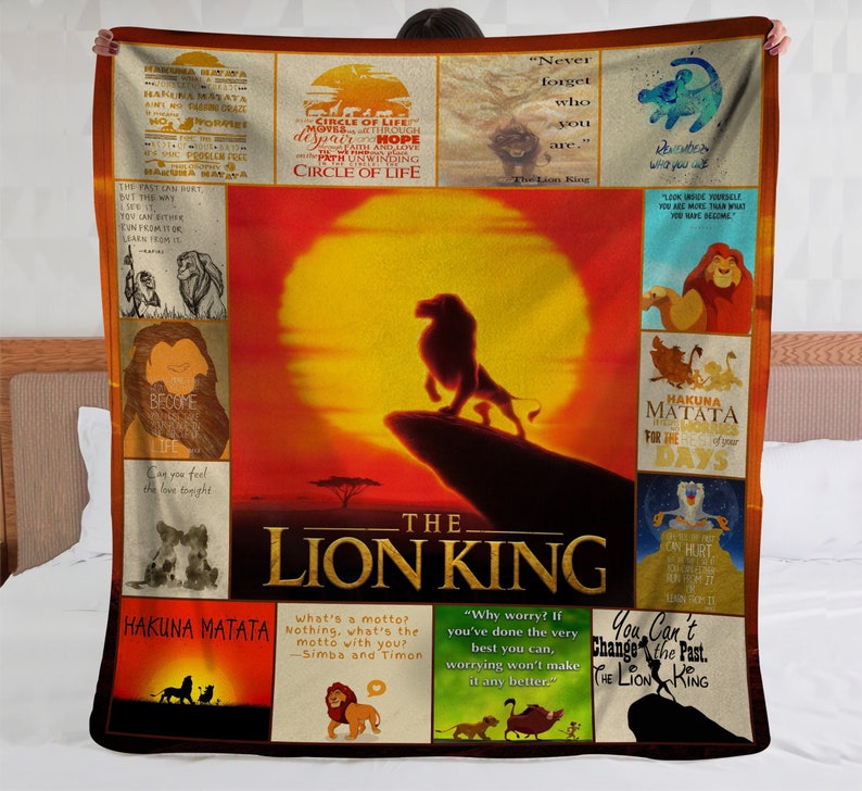Bedding Decor Sofa Simba The Lion King Fleece Blanket