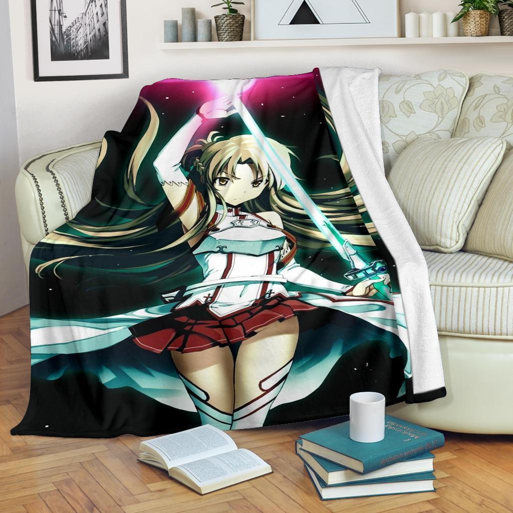 Best Seller Asuna Sword Art Online Anime Fleece Blanket
