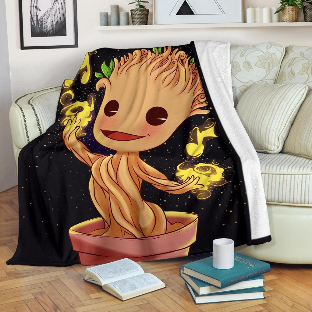 Best Seller Baby Groot Cute Fleece Blanket