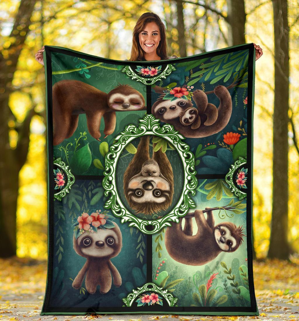 Best Seller Baby Sloth Sloth Lover Fleece Blanket