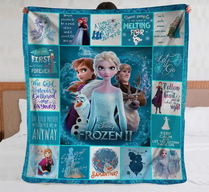 Frozen Disney  Bedding Decor Sofa Fleece Blanket