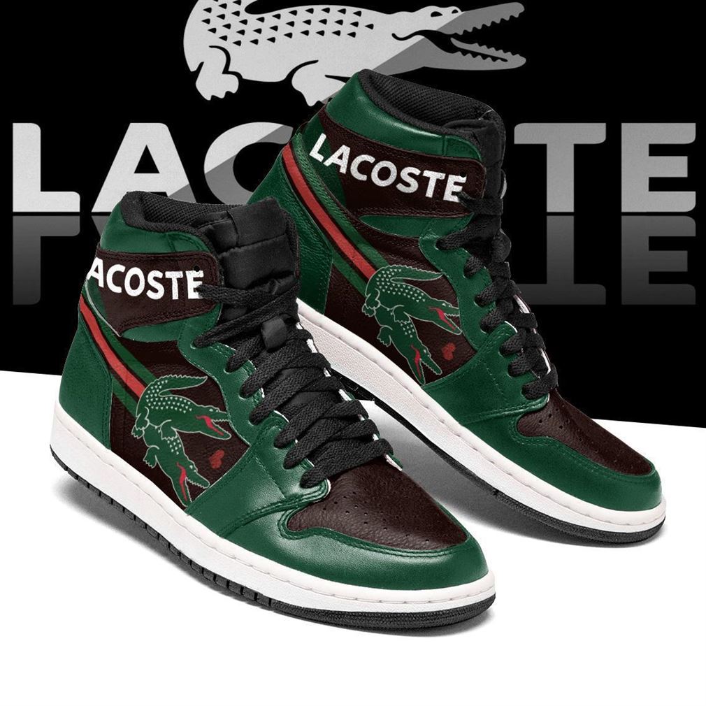 bælte galleri Trives Lacoste Logo Funny Air Jordan Shoes Sport Sneaker Boots Shoes -  Customization Trend